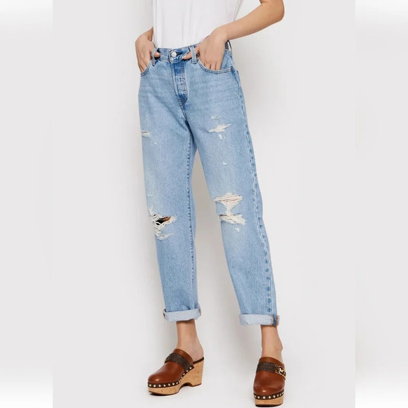 Levi's 501 90s Loose Straight Jeans Premium Denim in Sketch Artist 27 (4) - Picture 13 of 16